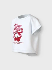 Футболки і поло Name it модель 13215793_Bright White Cherry bow Фото