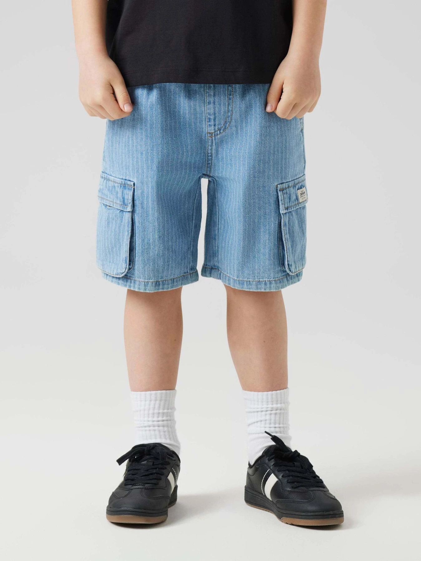 Шорти Name it модель 13240312_Light Blue Denim STRIPES Шорти Name it модель 13240312_Light Blue Denim STRIPES Фото