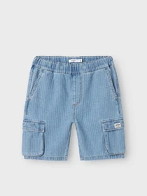 Шорти Name it модель 13240312_Light Blue Denim STRIPES Фото