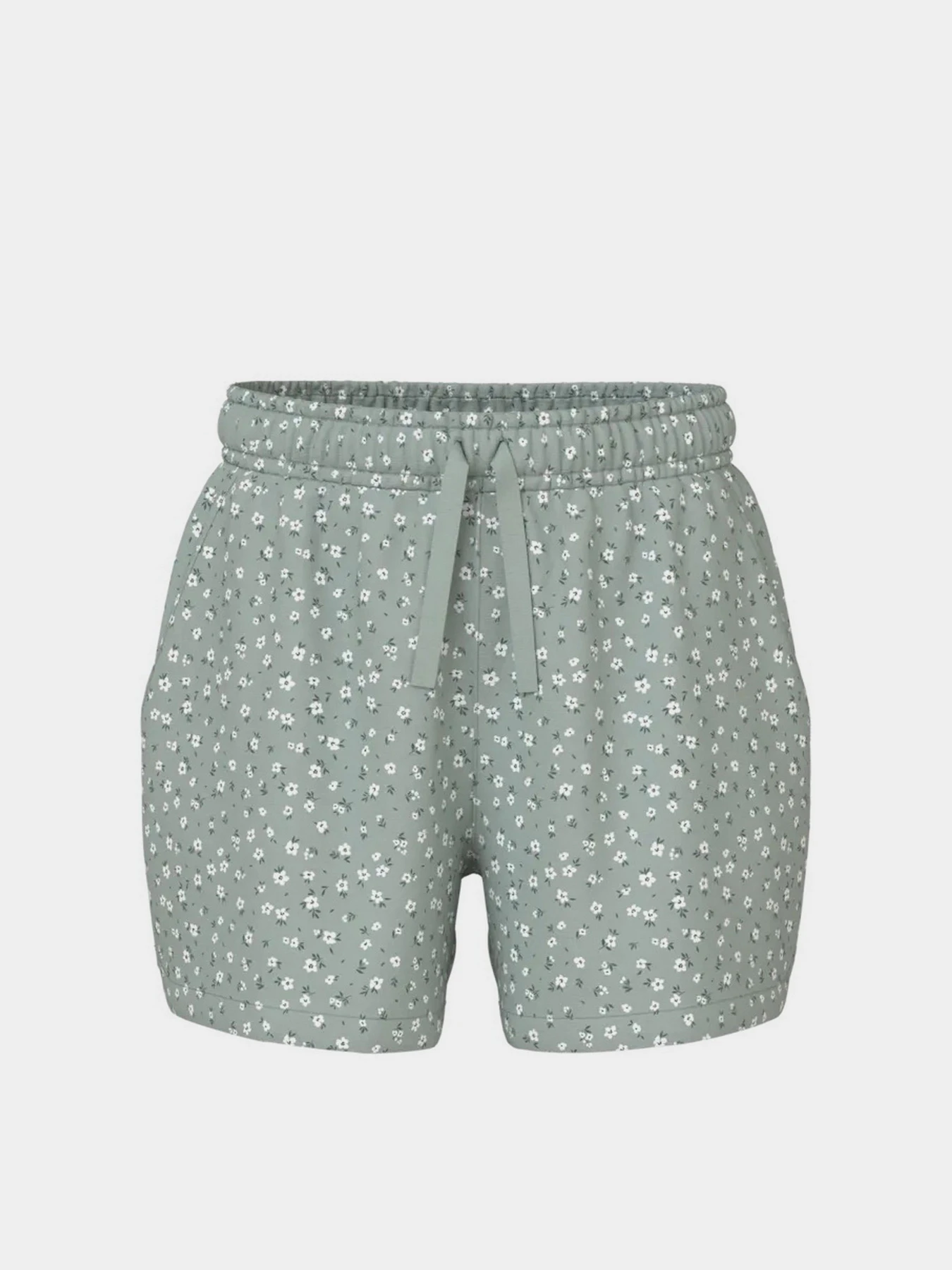 Шорты Name it модель 13215235_Aqua Gray Floral Фото