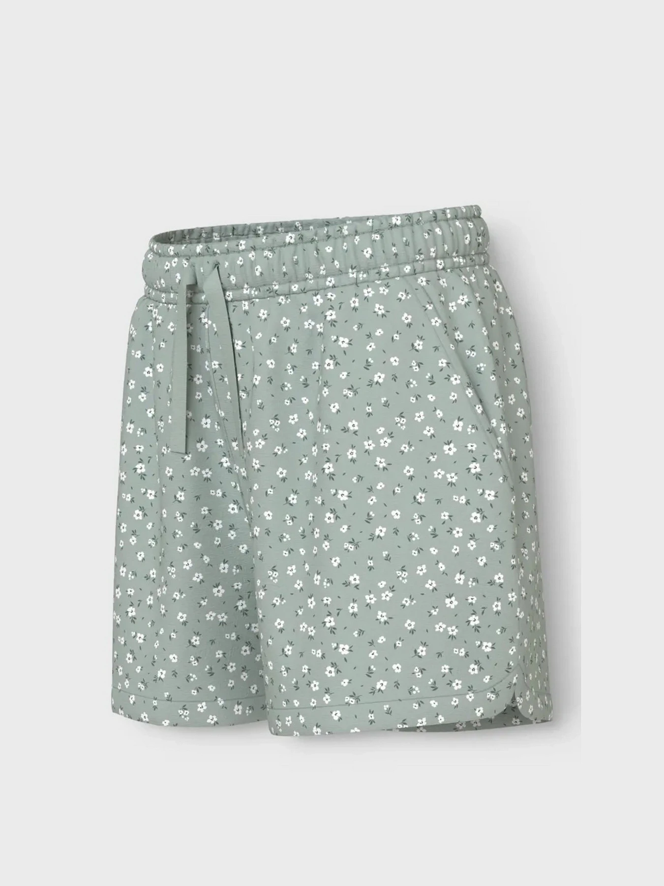 Шорты Name it модель 13215235_Aqua Gray Floral Фото