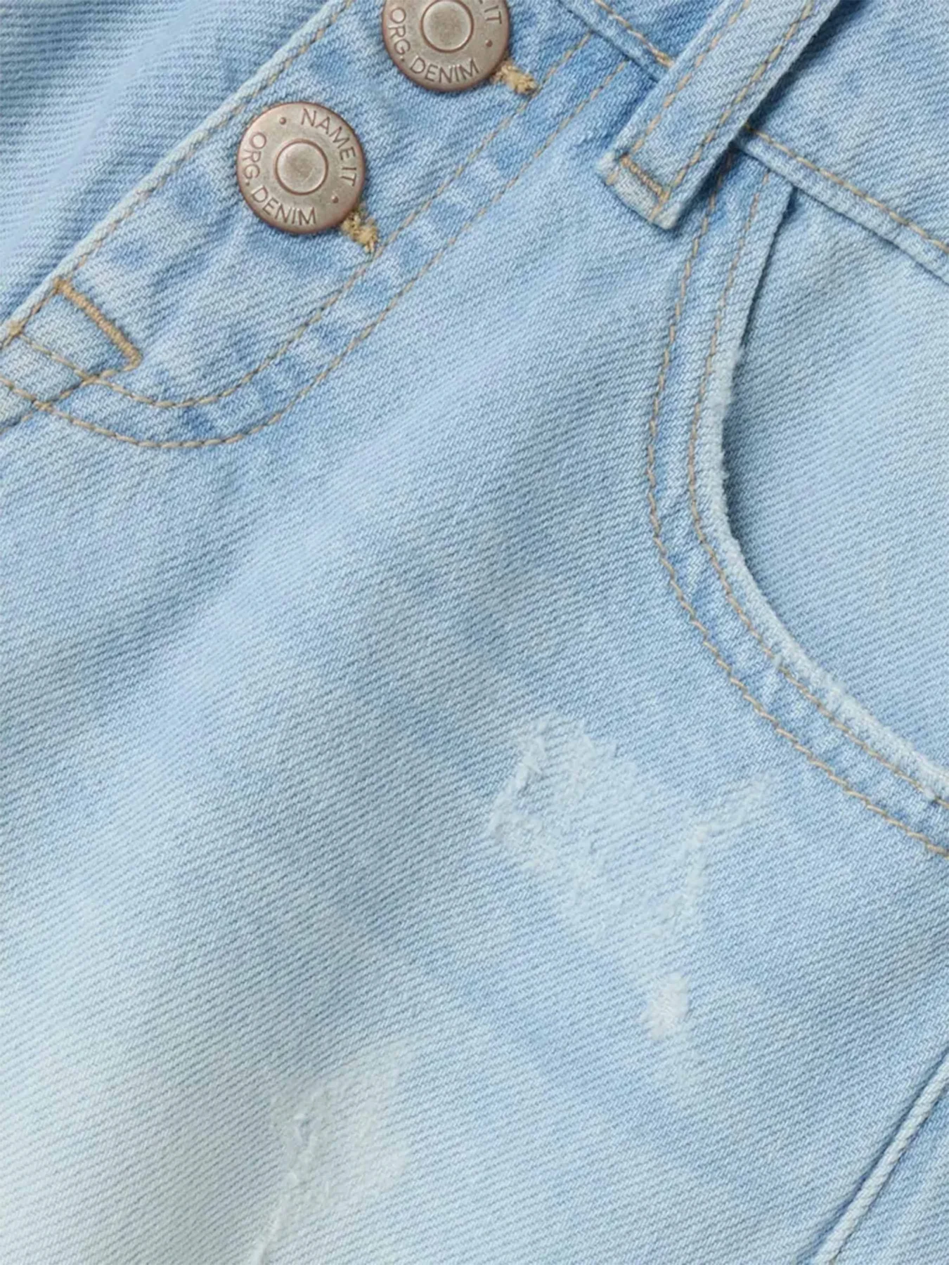 Шорты Name it модель 13229304_Light Blue Bleached Denim Шорты Name it модель 13229304_Light Blue Bleached Denim Фото