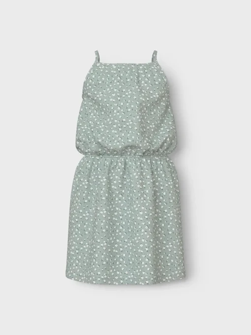 Платья Name it модель 13230112_Aqua Gray Floral Фото