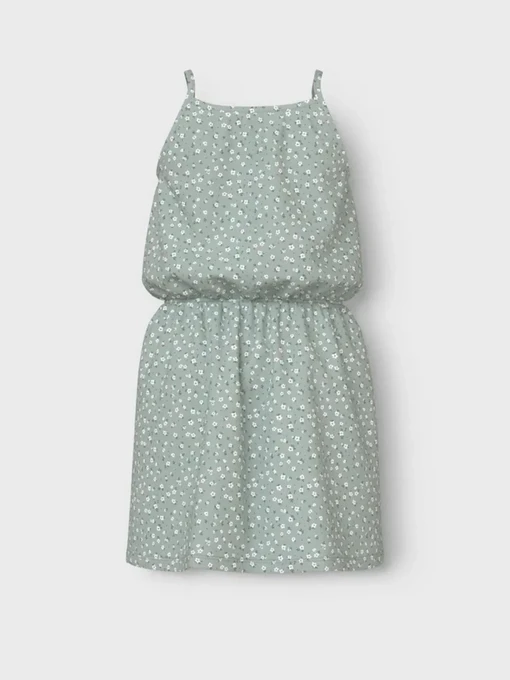 Платья Name it модель 13230112_Aqua Gray Floral Фото