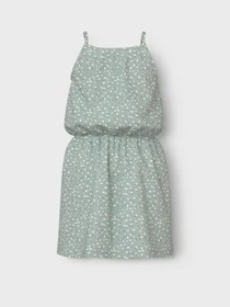 Платья Name it модель 13230112_Aqua Gray Floral Фото