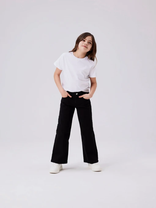 Штани Name it ROSE WIDE TWI PANT модель 13211632_Black Фото