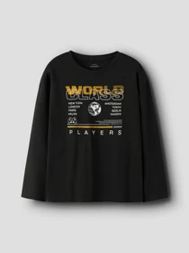 Худи и свитшоты Name it VICTOR LS RLX TOP модель 13234715_Black World Class Фото