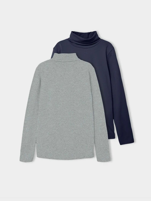 Светри та кардигани Name it VIGGO 2P LS SLIM ROLLNECK модель 13211815_Dark Sapphire GREY MELANGE Фото