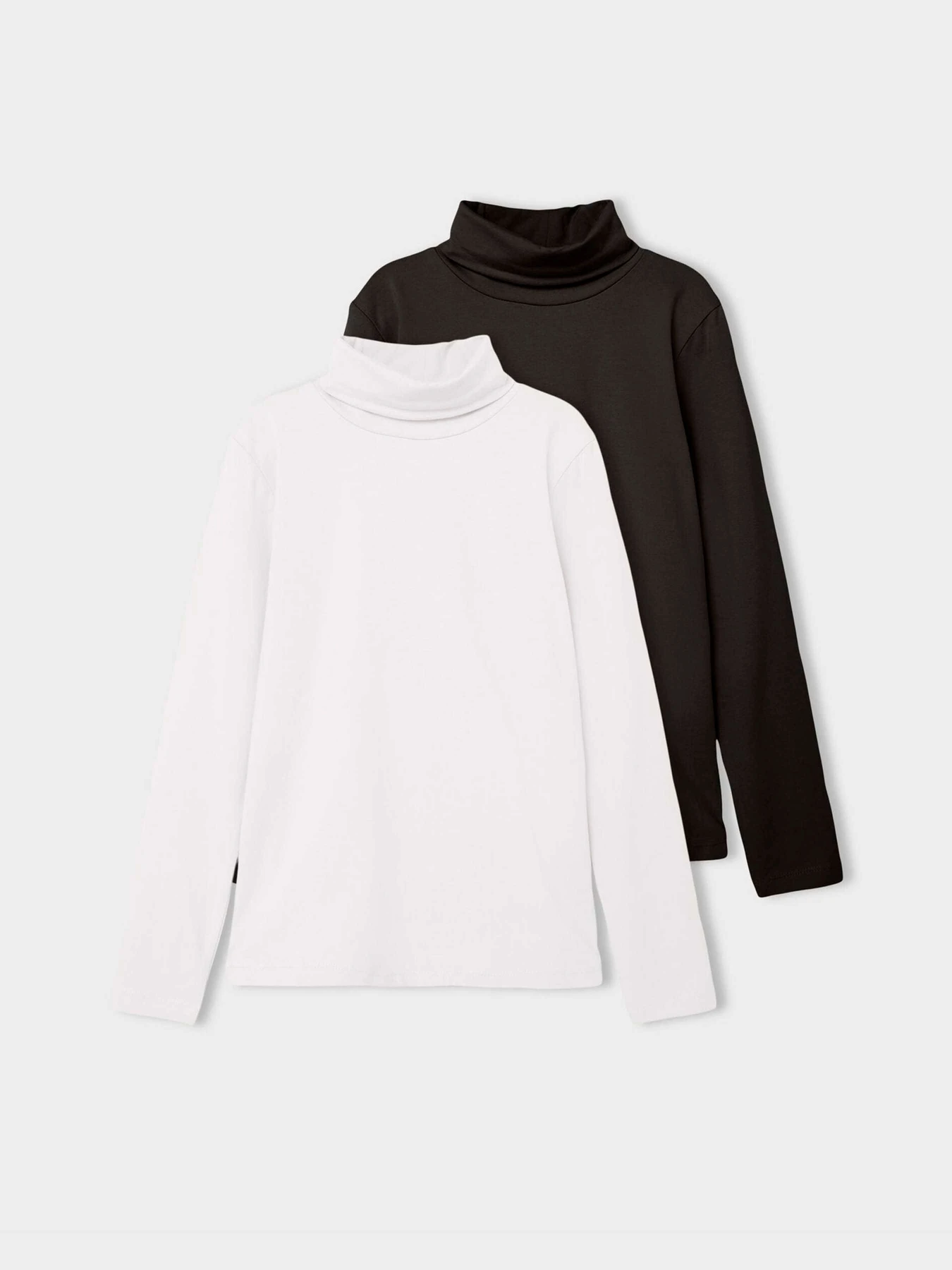 Свитры и кардиганы Name it VIGGO 2P LS SLIM ROLLNECK модель 13211815_White Alyssum BLACK Свитры и кардиганы Name it VIGGO 2P LS SLIM ROLLNECK модель 13211815_White Alyssum BLACK Фото