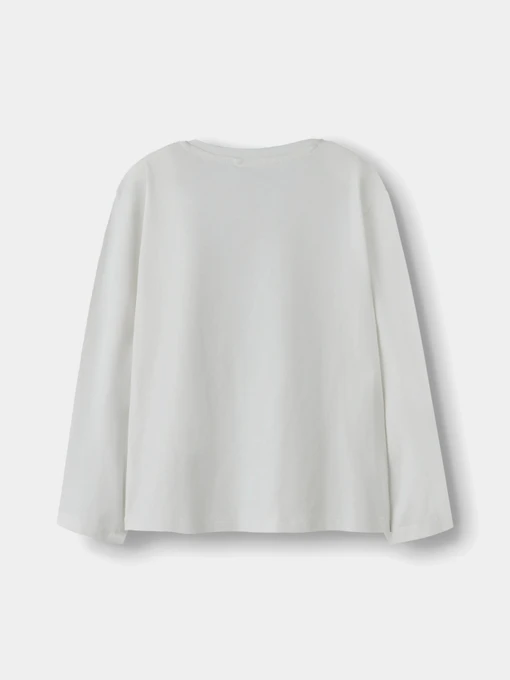 Худі та світшоти Name it VEEN LS RLX TOP модель 13234709_Bright White Lace Bow Фото