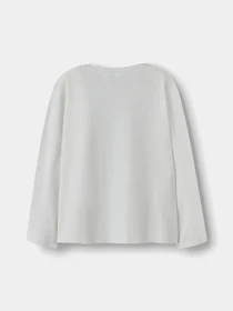 Худи и свитшоты Name it VEEN LS RLX TOP модель 13234709_Bright White Lace Bow Фото