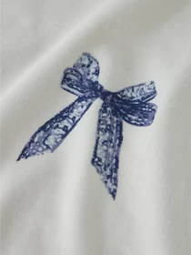 Худи и свитшоты Name it VEEN LS RLX TOP модель 13234709_Bright White Lace Bow Фото