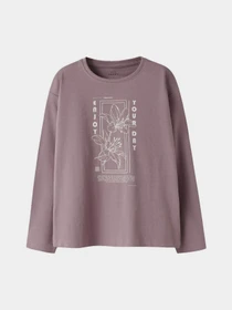 Худи и свитшоты Name it VEEN LS RLX TOP модель 13234709_Toadstool Enjoy Your Day Фото