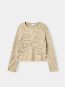Свитры и кардиганы Name it RIKINE LS SHORT KNIT PULLOVER модель 13244623_Doeskin Фото