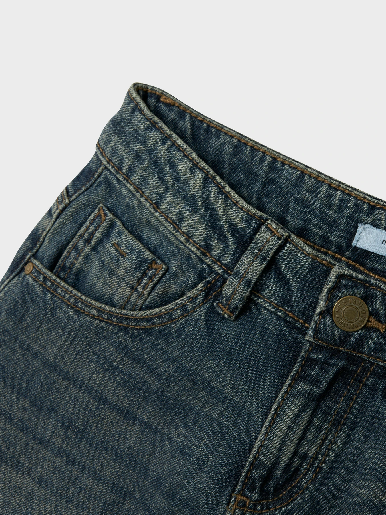 Джинсы Name it ROSE WIDE JEANS модель 13230733_Vintage Dark Blue Denim Фото