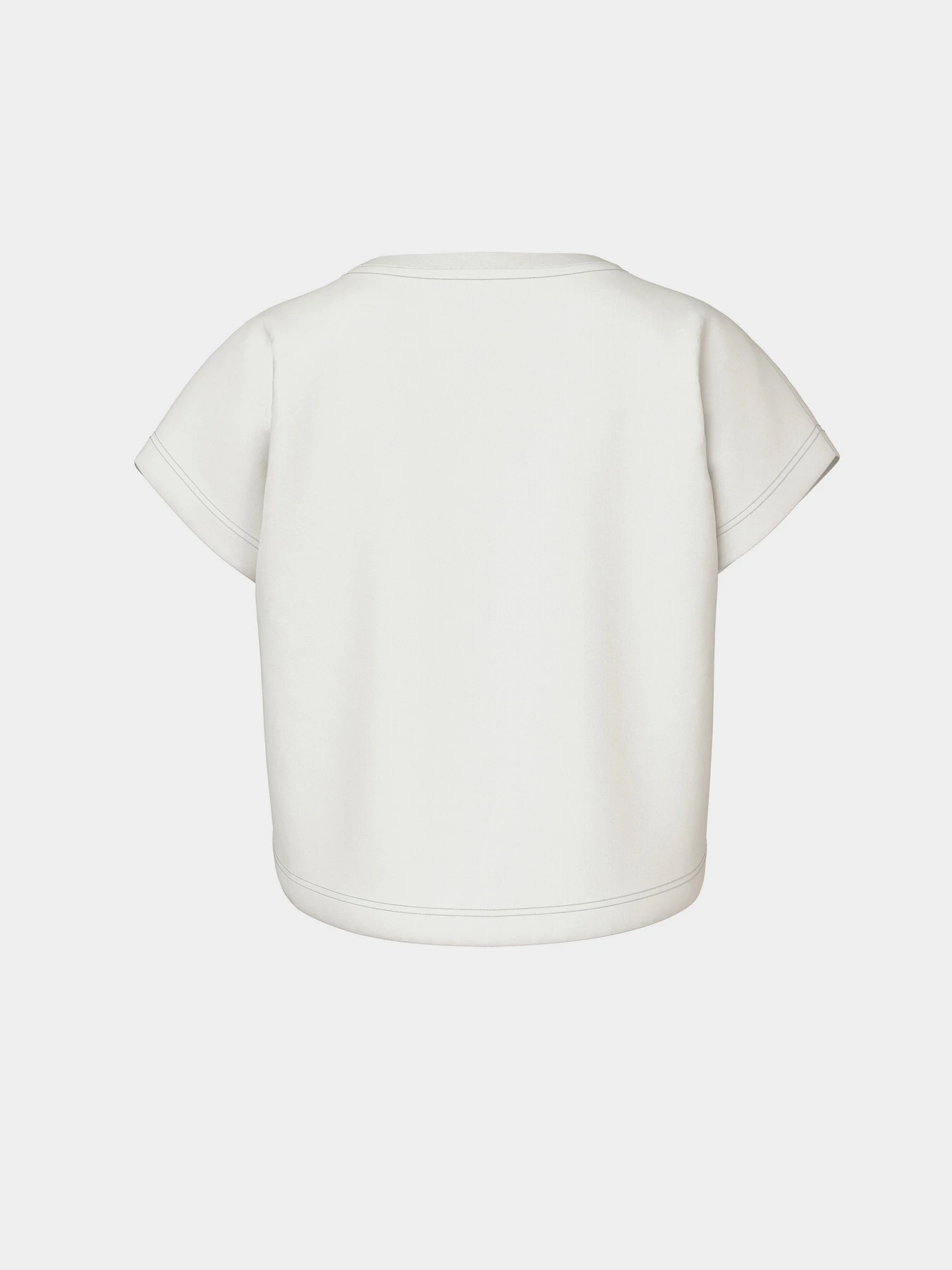 Футболки і поло Name it VILMA CAPSL CROP TOP модель 13215793_Cloud Dancer SALTY BUT SWE Фото