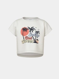 Футболки і поло Name it VILMA CAPSL CROP TOP модель 13215793_Cloud Dancer SALTY BUT SWE Фото