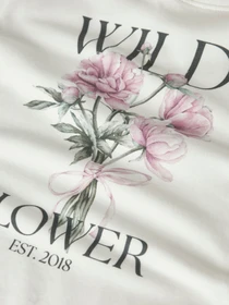 Футболки и поло Name it VOTEA SS NREG TOP модель 13239156_Cloud Dancer Wild Flower Фото