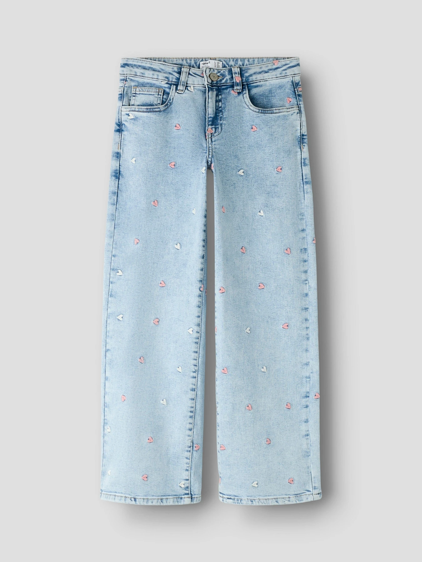 Джинси Name it ROSE WIDE JEANS модель 13243099_Light Blue Bleached Denim Джинси Name it ROSE WIDE JEANS модель 13243099_Light Blue Bleached Denim Фото