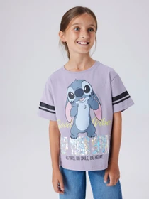Футболки и поло Name it DYMI STITCH SS NREG TOP модель 13252107_Lavender Gray Фото