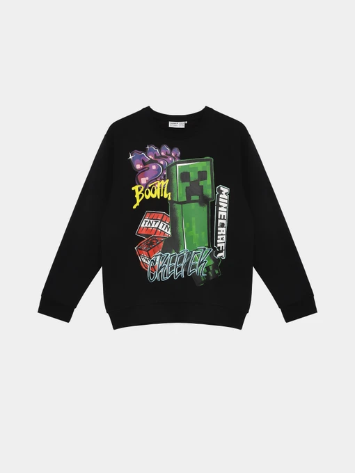 Худи и свитшоты Name it MINECRAFT NREG SWEAT модель 13252218_Black Фото