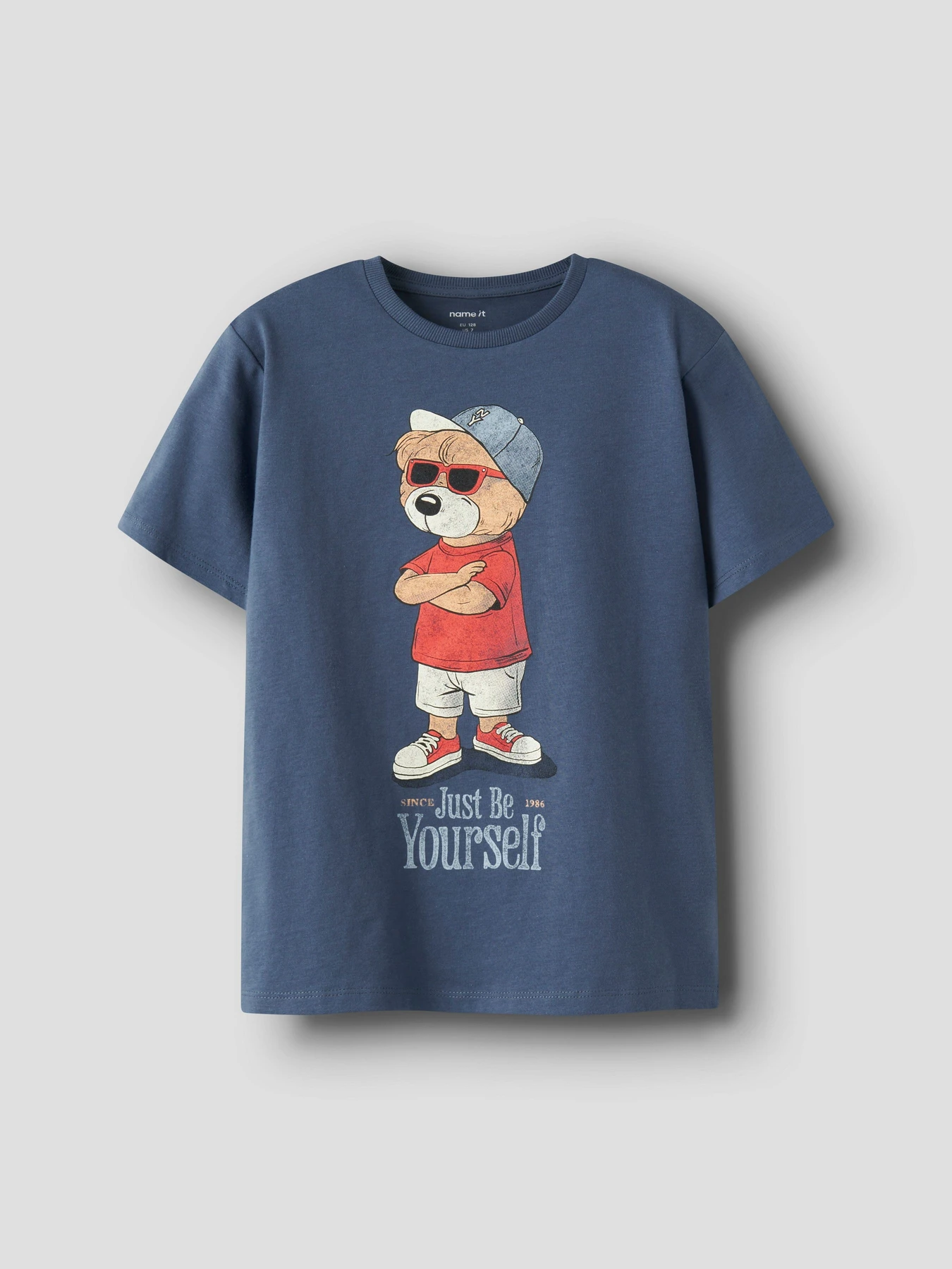 Футболки и поло Name it DOBS SS NREG TOP модель 13253724_Vintage Indigo Фото