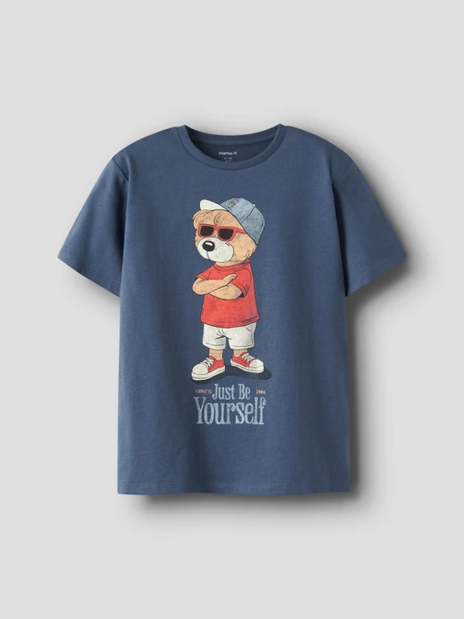Футболки и поло Name it DOBS SS NREG TOP модель 13253724_Vintage Indigo Фото