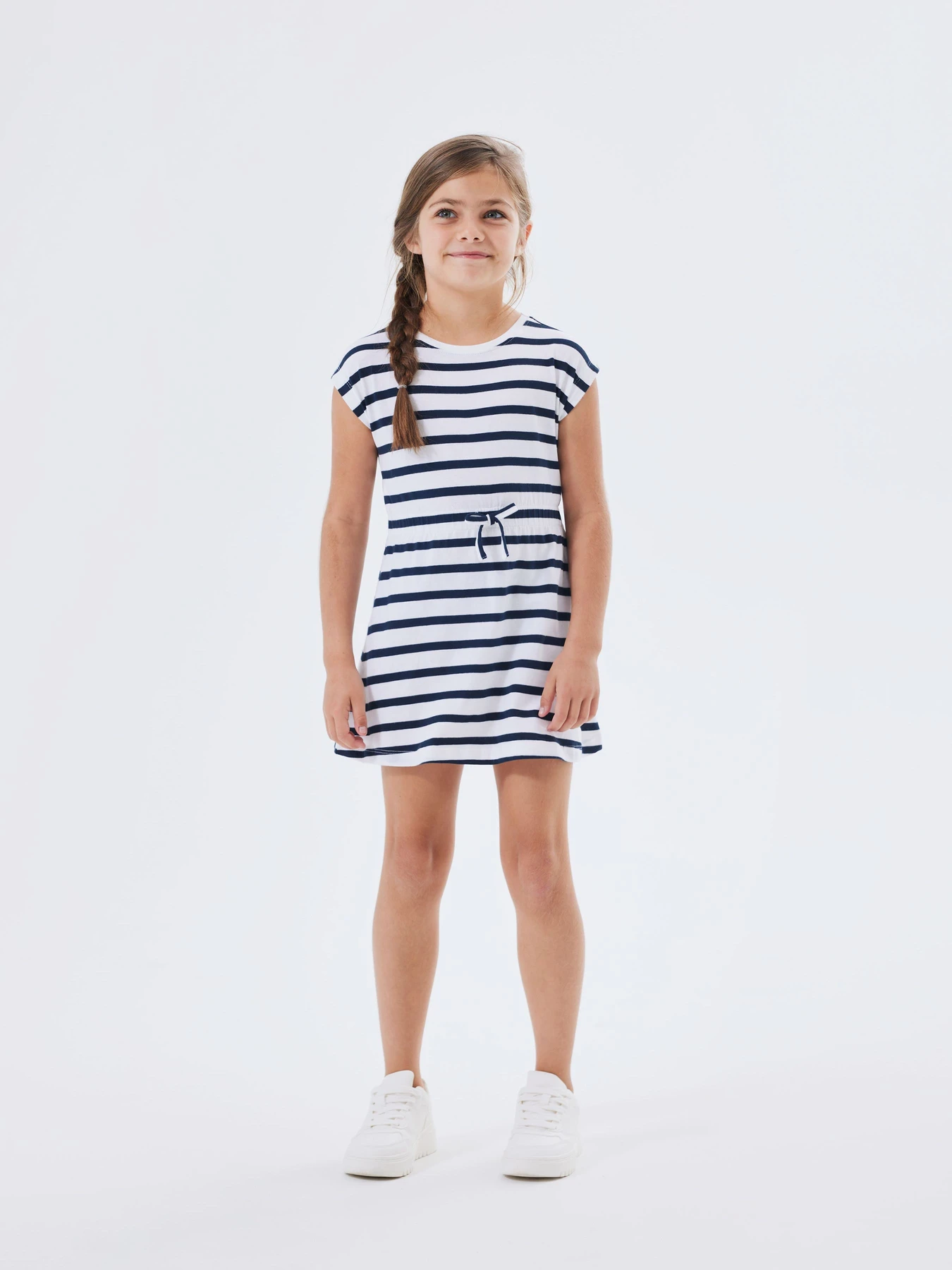 Платья Name it MIE SS DRESS модель 13218694_Dark Sapphire Y/D STRIPES Платья Name it MIE SS DRESS модель 13218694_Dark Sapphire Y/D STRIPES Фото