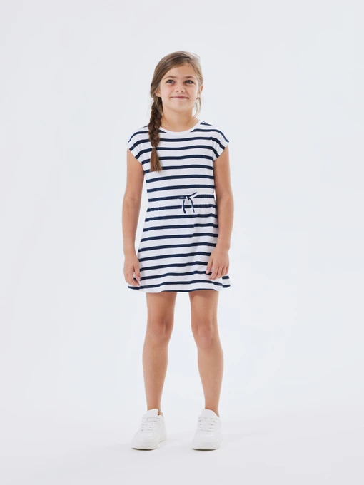 Платья Name it MIE SS DRESS модель 13218694_Dark Sapphire Y/D STRIPES Фото