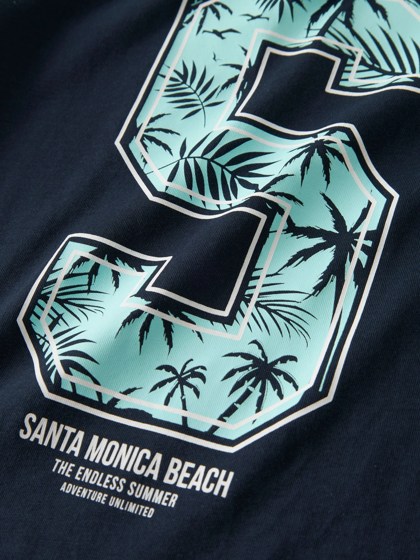 Футболки и поло Name it VAGNO SS LOOSE TOP модель 13224966_Navy Blazer Santa Monica Фото