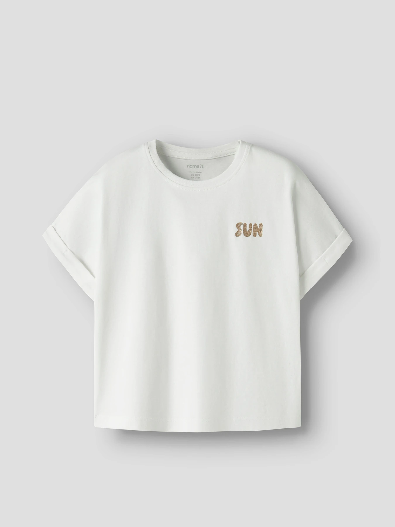 Футболки и поло Name it VILLE SS LOOSE TOP модель 13253523_Bright White Фото