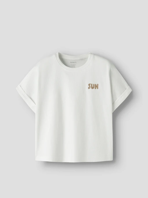 Футболки і поло Name it VILLE SS LOOSE TOP модель 13253523_Bright White Фото