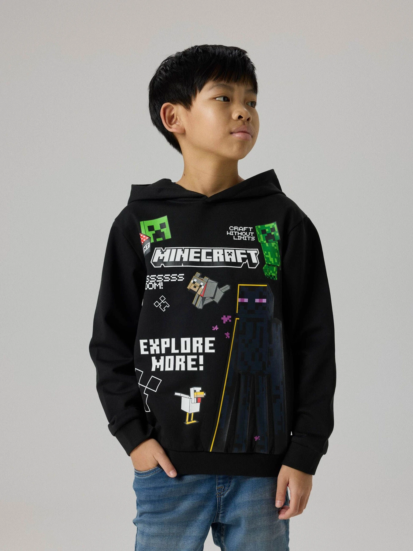 Худи и свитшоты Name it JU MINECRAFT NREG SWE WH модель 13257963_Black Худи и свитшоты Name it JU MINECRAFT NREG SWE WH модель 13257963_Black Фото