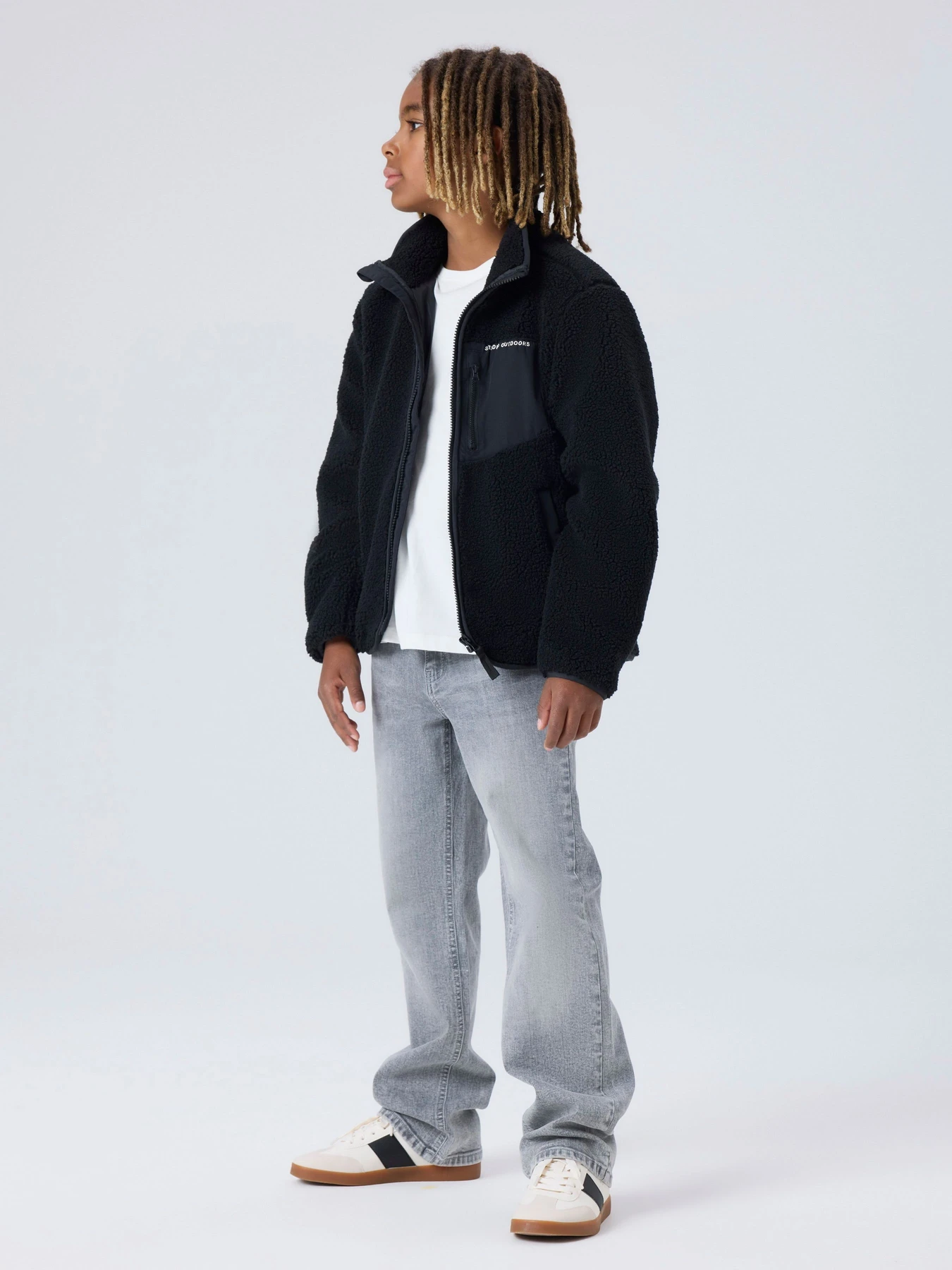 Куртки и дубленки Name it MATTIA SHERPA JACKET PB1 модель 13255362_Black Фото