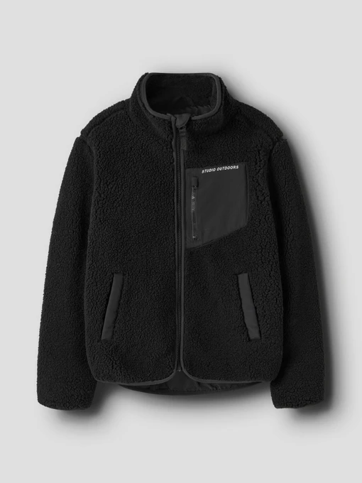 Куртки и дубленки Name it MATTIA SHERPA JACKET PB1 модель 13255362_Black Фото