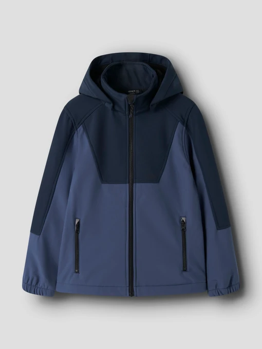 Куртки и дубленки Name it ALFA08 SOFTSHELL JACKET модель 13259259_Dark Sapphire Фото