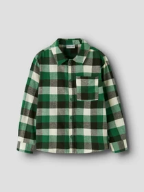 Рубашки Name it LEVIN LS OVERSHIRT модель 13258396_Verdant Green Фото