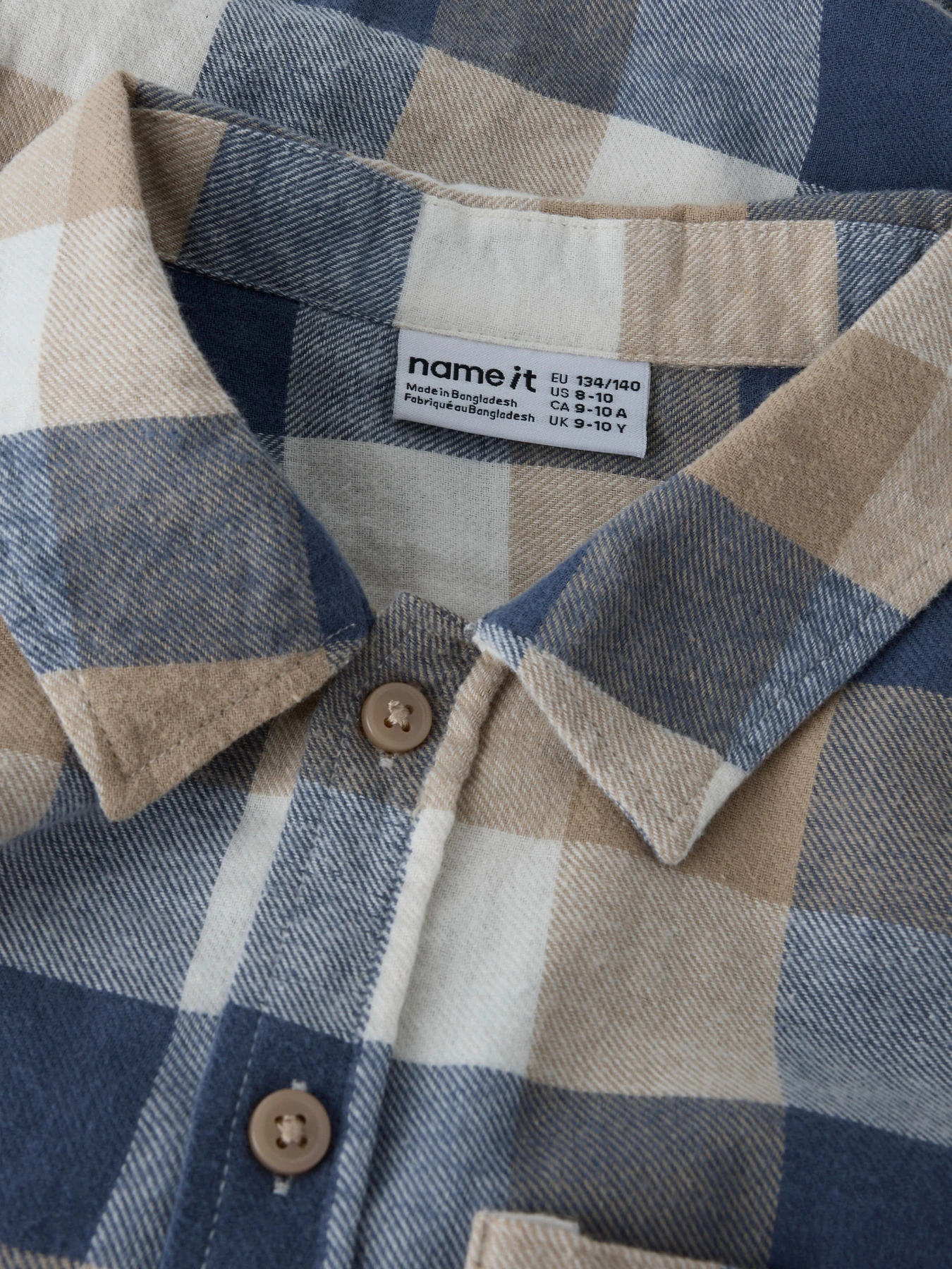 Рубашки Name it LEVIN LS OVERSHIRT модель 13258396_Vintage Indigo Фото