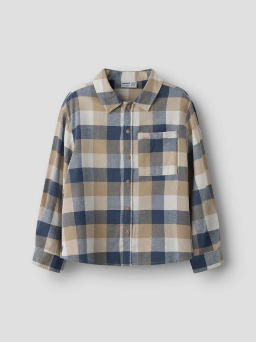 Сорочки Name it LEVIN LS OVERSHIRT модель 13258396_Vintage Indigo Фото