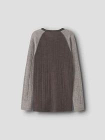 Нижнее белье Name it WANG WOOL NEEDLE LS TOP SOLID модель 13229080_Morel SATELLITES SLEEVES Фото