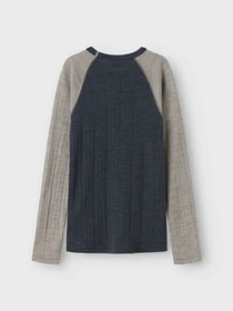Нижнее белье Name it WANG WOOL NEEDLE LS TOP SOLID модель 13229080_Ombre Blue SATELLITES SLEE Фото