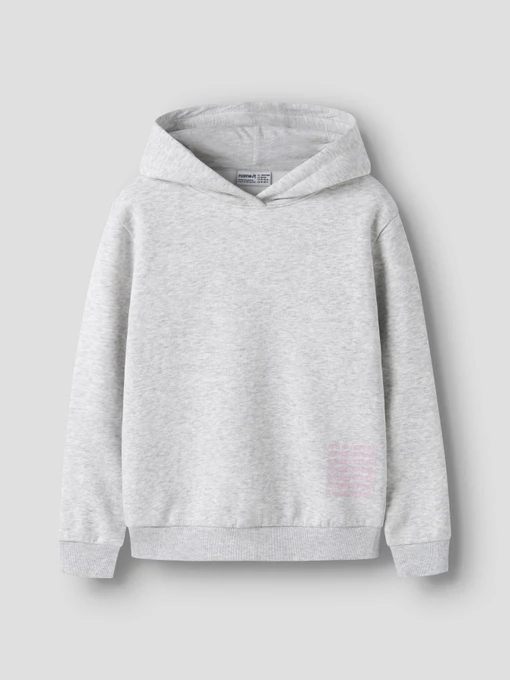 Худи и свитшоты Name it NIKOLISA LS NREG SWE WH BRU PB модель 13256858_Light Grey Melange Фото