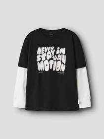 Худи и свитшоты Name it NASIM LS NREG TOP модель 13259205_Black Фото