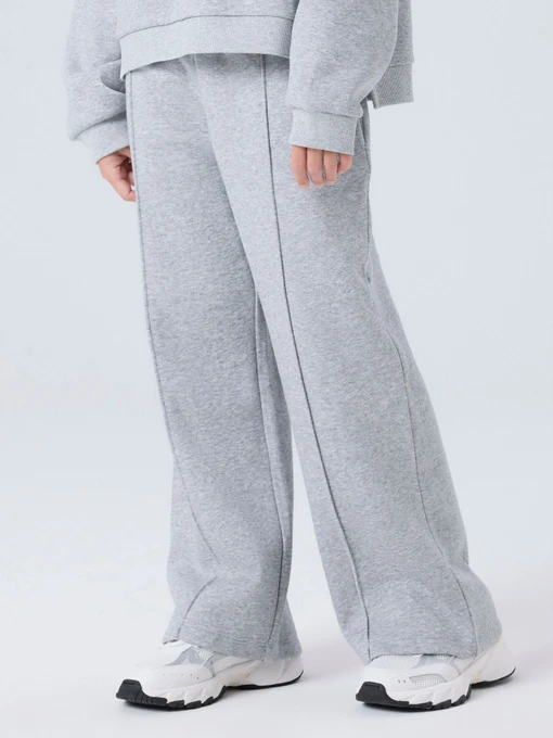 Брюки Name it ILLINA WIDE SWE PANT BRU PB модель 13256860_Light Grey Melange Фото