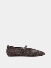 Туфли и лоферы Nokwol LOVA модель Lova Brown Raffia Фото
