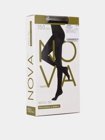 Колготы Nova модель NOVA Wool 150 чорний Фото