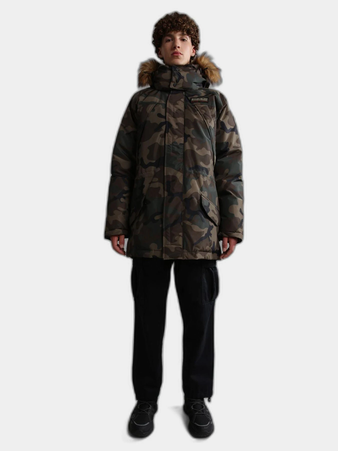 Куртки и дубленки Napapijri Epoch Camo & Fur модель NP0A4GM9F84S Фото