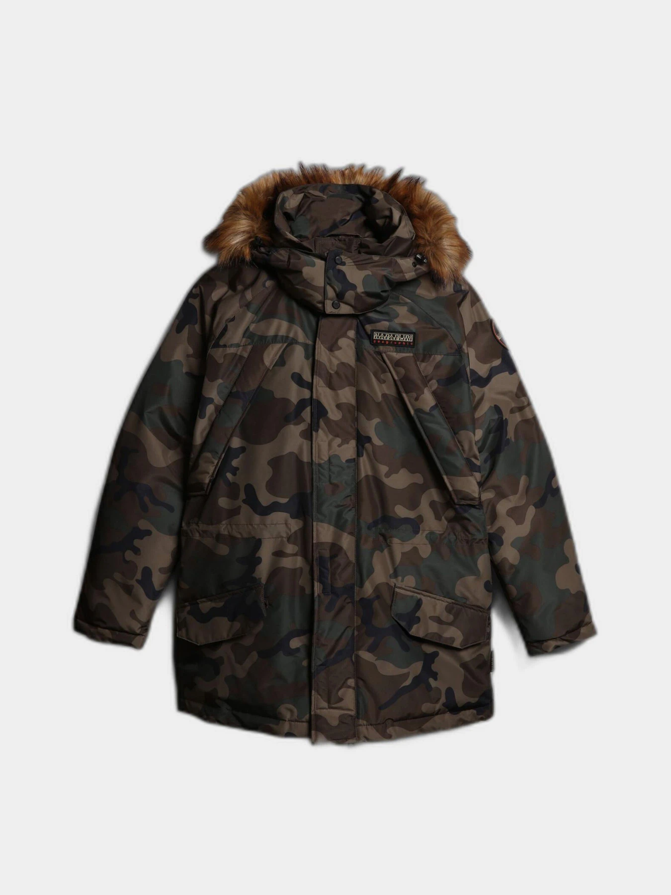 Куртки и дубленки Napapijri Epoch Camo & Fur модель NP0A4GM9F84S Фото