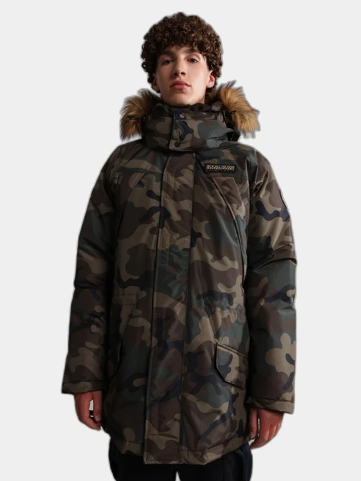 Куртки и дубленки Napapijri Epoch Camo & Fur модель NP0A4GM9F84S Фото