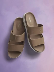 Шльопанці Clarks Sunder Coast Tan Leather модель 26170947 Фото